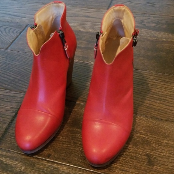 rag & bone Shoes - Rag & Bone Red Margot Boots.